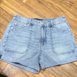 Wallflower Light Blue Jean Shorts